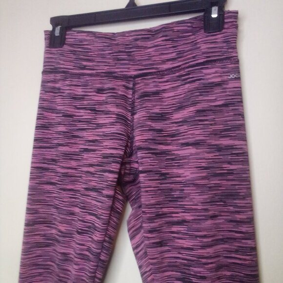 Jockey Leggings Women S Active Athletic Pattern Black Pink - Picture 11 of 14